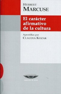 El carácter afirmativo de la cultura | Herbert Marcuse