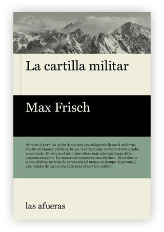 La Cartilla Militar | Max Frisch