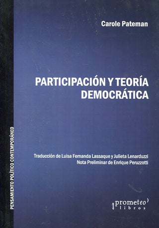 Participacion Y Teoria Democratica | Carole Pateman