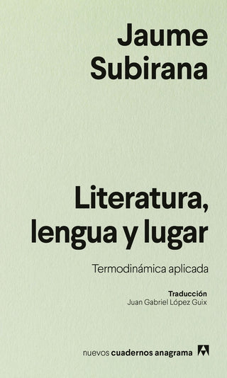 Literatura, lengua y lugar | Jaume Subirana